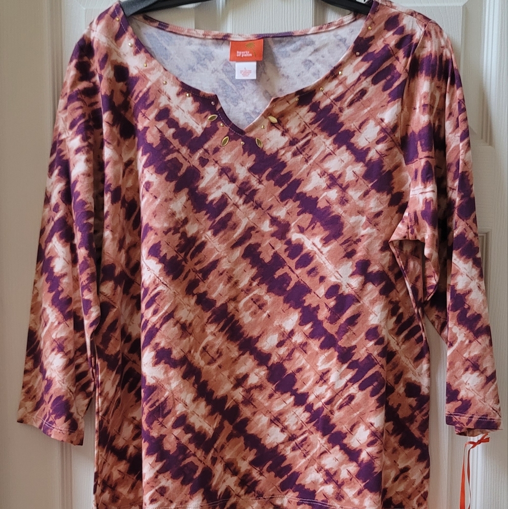 $50 Brand NEW with tags womens Hearts of Palm shirt top size Large